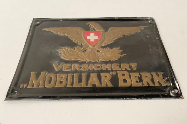 Blechschild Versichert "Mobiliar" Bern